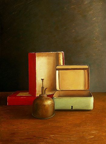 Stilleven met geldkistje, 61x84cm, 2004