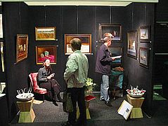Kunstevent Rotterdam 2005, stand van MTW en JVR