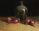 Stilleven met uien, 30x40, 2010.