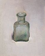 Stilleven met romeins flesje, 12x14cm, 2011.VERKOCHT 