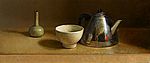 Stilleven met theepot, 60x35cm, 2009.VERKOCHT