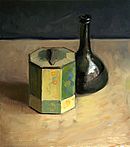 Stilleven met theedoos, 27x30cm, 2010.