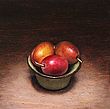 Stilleven met pruimen, 20x20, 2010.