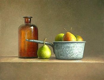 Stilleven met blauw emaille, 50x40cm, 2007. VERKOCHT