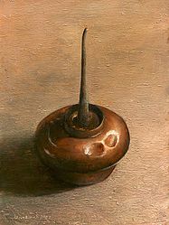 Stilleven met oliekannetje, 18x24cm, 2005