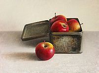 Stilleven met appelen, 43x35cm, 2007