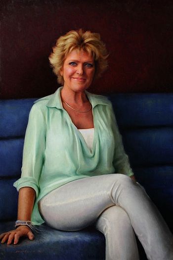 Portret van Simone Kleinsma, 90x60cm, 2012.