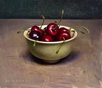 Cherry Still Life, 19x17cm, 2013.