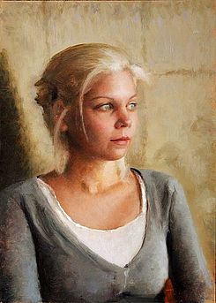 Portret van Judith, 30x42cm, 2011.