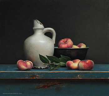 Stilleven met wilde abrikozen, 51x45cm, 2015.