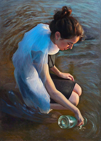 Figuurschildering, 70x50cm, 2013.