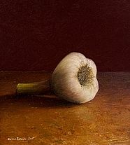 Stilleven met Knoflook, 18x20cm, 2005. VERKOCHT