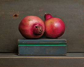 Stilleven met granaatappels, 35x28cm, 2014.SOLD
