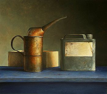 Stilleven met parkoline, 68x60cm, 2005.VERKOCHT