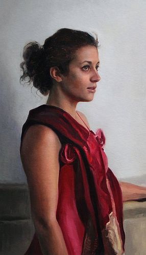 Figuurstudie met Sofie, 60x35cm, 2012.