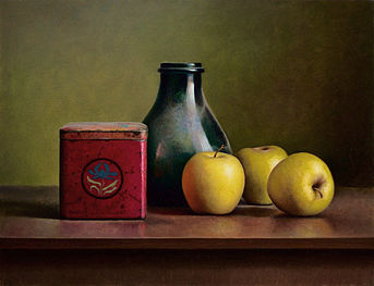 Appelstilleven, 47x36cm, 2013.