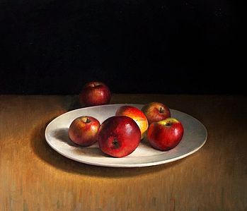 Stilleven met appels, 68x58cm, 2010.OPTIE