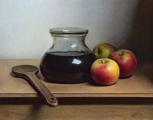 Stilleven met strooppot , 40x31cm, 2013.