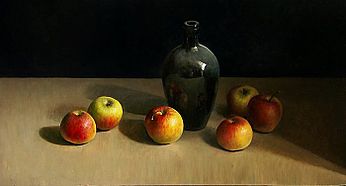 Appelstileven, 78x41cm, 2009. VERKOCHT (Collectie Galerie Zozimus, Ierland)