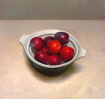 Pruimenstilleven, 45x48cm, 2011.