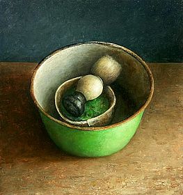 Stilleven met scheerzeep, 31x32cm, 2006. 