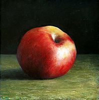 Stilleven met appel, 20x20.5cm, 2005 VERKOCHT