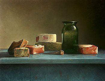 Bezoek aan Helmantel s atelier , 90x70cm, 2005.