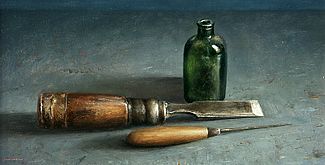 Stilleven met beitel, 42x22cm, 2005. VERKOCHT