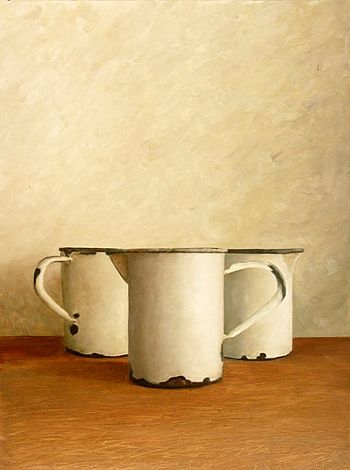 Witte litermaten, 69x51cm, 2004 VERKOCHT