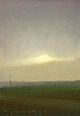 Landschap met ondergaande zon, 12.5x18cm, 2007
